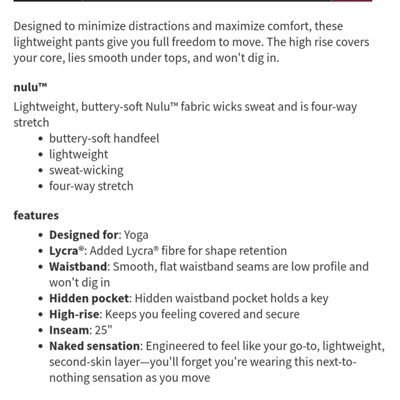 Lululemon align high rise crop 25" - Picture 6 of 7